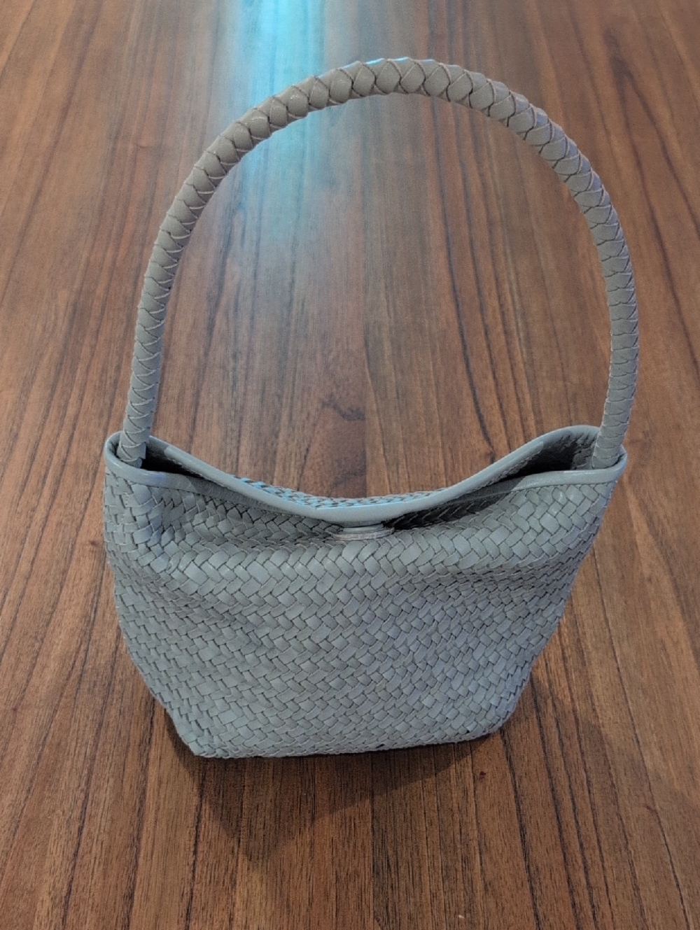 Madewell The Signature Woven Shoulder Bag In Cloudy Sky - Picture 4 of 6